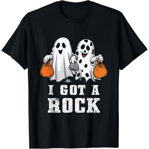 I Got A Rock Ghost Halloween Spooky Trick Treat Scary T-Shirt