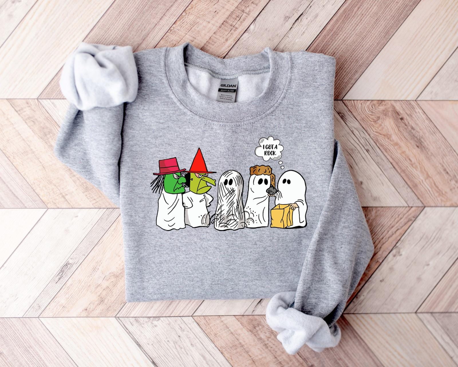 I Got A Rock Halloween Meme Funny Ghost Hoodie, Spooky Season Tshirt