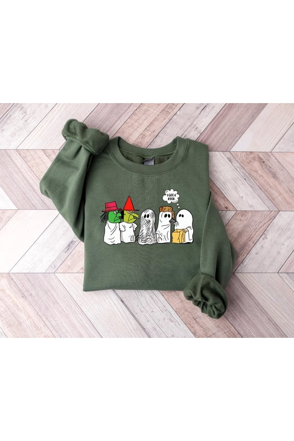 I Got A Rock Halloween Meme Sweatshirt, Funny Ghost Hoodie, Spooky Season Tshirt, Halloween Gift