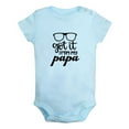 thumbnail image 1 of I Got it From My Papa Funny Rompers For Babies, Newborn Baby Unisex Bodysuits, Infant Jumpsuits, Toddler 0-12 Months Kids One-Piece Oufits (Blue, 18-24 Months), 1 of 4