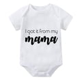 thumbnail image 1 of I Got It From My Mama Baby Onesie Girl Short Sleeve Bring Home Outfits for Baby Girl White Boy Going Home Outfit Newborn, 1 of 2
