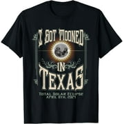 I Got Mooned In Texas Total Solar Eclipse 2024 T-Shirt