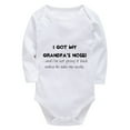 thumbnail image 1 of I Got My Grandpa's Nose Baby Going Home Outfit Boy Long Sleeve Home from The Hospital Outfit Boy White Baby Girl Outfits New, 1 of 2