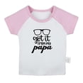 thumbnail image 1 of I Got it From My Papa Funny T shirt For Baby, Newborn Babies T-shirts, Infant Tops, 0-24M Kids Graphic Tees Clothing (Short Pink Raglan T-shirt, 12-18 Months), 1 of 4