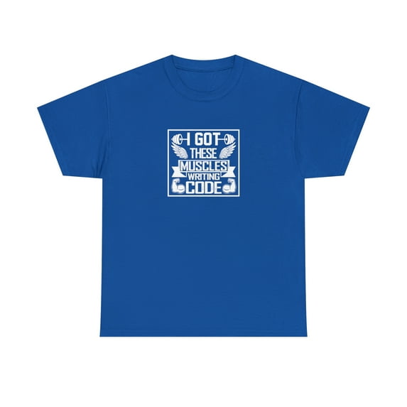 I Got These Muscles Writing Code Shirt, Christmas Gift, Birthday - ID: 1136
