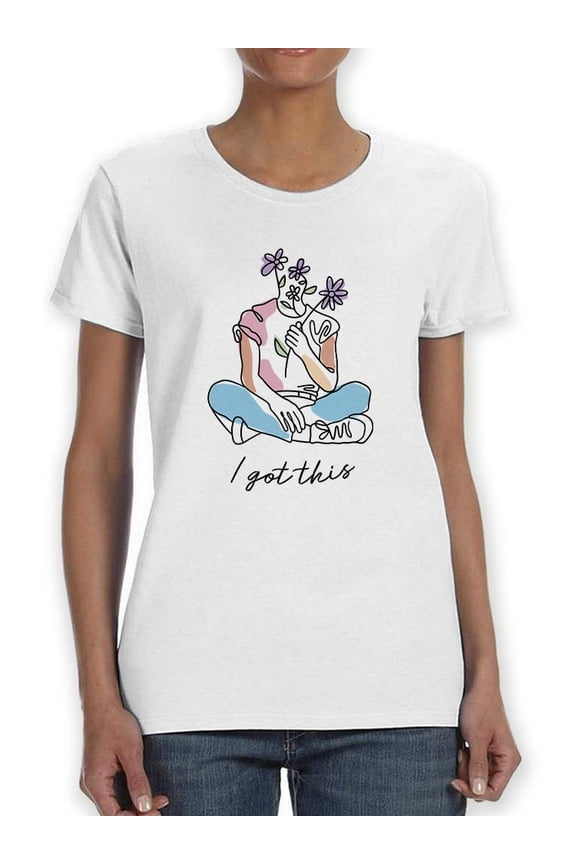 I Got This Inspirational Shaped T-Shirt Women -Smartprints Designs, Female Small