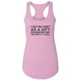 thumbnail image 1 of I Got This Shirt As A Gift Racerback Tank, 1 of 3