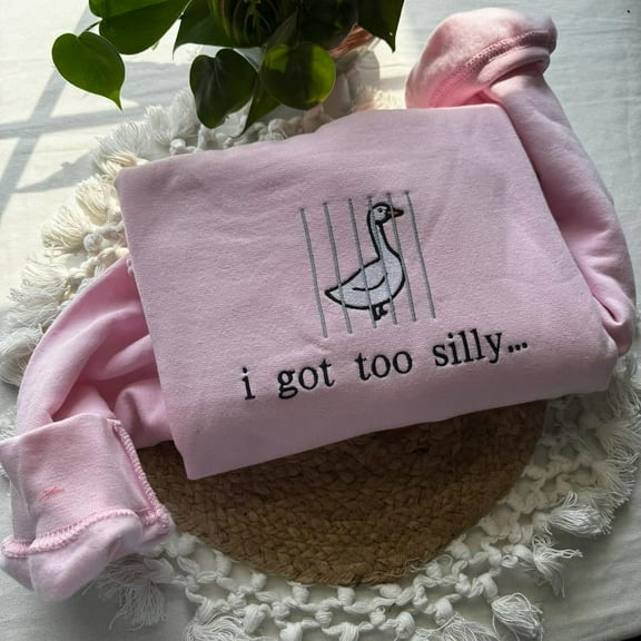 I Got Too Silly Embroidered Sweatshirt