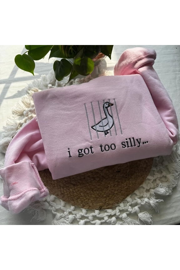 I Got Too Silly Embroidered Sweatshirt