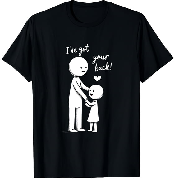 I Got Your Back Graphic Black T-Shirt for Men and Women