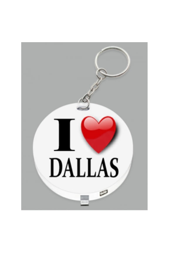 I HEART Dallas Power Bank Key-Chain