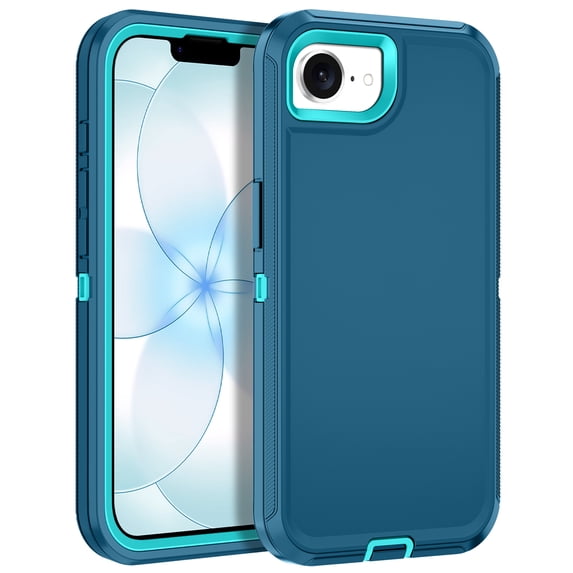 I-HONVA Case for iPhone 16e(2025)/iPhone 17e(2026) Case,3-Layer Drop Protection Anti-Slip Rugged Shockproof Dustproof Protection 6.1 inch Phone Case,Green
