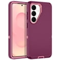thumbnail image 1 of I-HONVA Compatible with Samsung Galaxy S26 Case,3-Layer Military-Grade Drop Protection Anti-Slip Bumper Rugged Shockproof Dustproof Protection Phone Case,Purple Pink, 1 of 6
