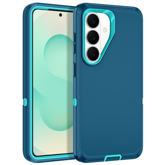 I-HONVA Compatible with Samsung Galaxy S26 Plus Case,3-Layer Military-Grade Drop Protection Anti-Slip Bumper Rugged Shockproof Dustproof Protection Phone Case,Green