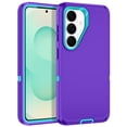 thumbnail image 1 of I-HONVA Compatible with Samsung Galaxy S26 Plus Case,3-Layer Military-Grade Drop Protection Anti-Slip Bumper Rugged Shockproof Dustproof Protection Phone Case,Purple Green, 1 of 6
