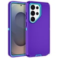 thumbnail image 1 of I-HONVA Compatible with Samsung Galaxy S26 Ultra Case,3-Layer Military-Grade Drop Protection Anti-Slip Bumper Rugged Shockproof Dustproof Protection Phone Case,Purple Green, 1 of 7