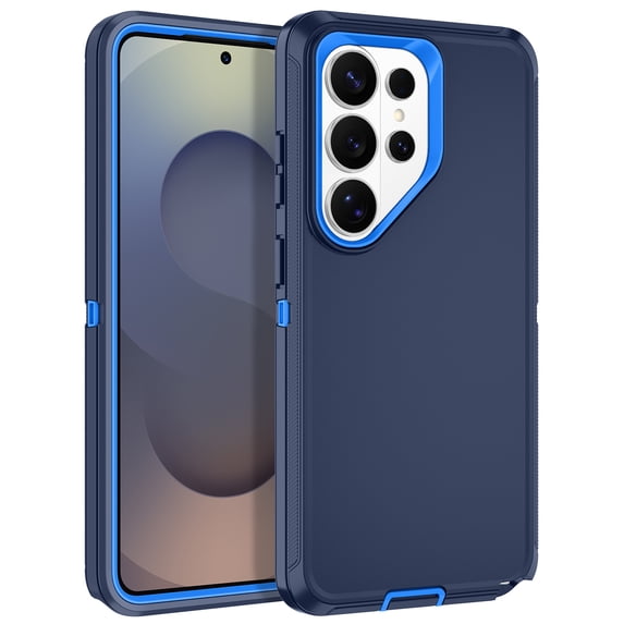 I-HONVA Compatible with Samsung Galaxy S26 Ultra Case,3-Layer Military-Grade Drop Protection Anti-Slip Bumper Rugged Shockproof Dustproof Protection Phone Case,Navy Blue