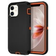 thumbnail image 1 of I-HONVA Compatible with iPhone 12/iPhone 12 Pro Case,3-Layer Military Grade Drop Protection Anti-Slip Bumper Rugged Shockproof Dustproof Protection 6.1 inch Phone Case,Black Orange, 1 of 7