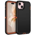 thumbnail image 1 of I-HONVA Compatible with iPhone 15 Case,3-Layer Military Grade Drop Protection Anti-Slip Bumper Rugged Shockproof Dustproof Protection 6.1 inch Phone Case,Black Orange, 1 of 7