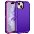thumbnail image 1 of I-HONVA Compatible with iPhone 15 Case,3-Layer Military Grade Drop Protection Anti-Slip Bumper Rugged Shockproof Dustproof Protection 6.1 inch Phone Case,Purple Pink, 1 of 7