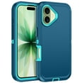 thumbnail image 1 of I-HONVA Compatible with iPhone 17 Case,3-Layer Heavy Duty Drop Protection Anti-Slip Bumper Rugged Shockproof Dustproof Protection 6.3 inch Phone Case,Teal, 1 of 7