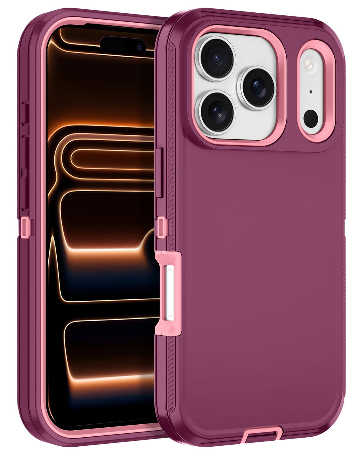 I-HONVA Compatible with iPhone 17 Pro Case,3-Layer Heavy Duty Drop ...
