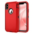 thumbnail image 1 of I-HONVA Compatible with iPhone X/iPhone Xs Case,3-Layer Military Grade Drop Protection Anti-Slip Bumper Rugged Shockproof Dustproof Protection Phone Case,Red Black, 1 of 7