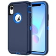 thumbnail image 1 of I-HONVA Compatible with iPhone XR Case,3-Layer Military Grade Drop Protection Anti-Slip Bumper Rugged Shockproof Dustproof Protection Phone Case,Navy Blue, 1 of 7