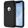 thumbnail image 1 of I-HONVA Compatible with iPhone Xs Max Case,3-Layer Military Grade Drop Protection Anti-Slip Bumper Rugged Shockproof Dustproof Protection Phone Case,Black, 1 of 6