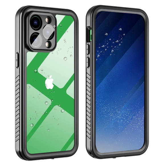 Compatible with iPhone 14 Pro Case,IP68 Waterproof Dustproof Shockproof Phone Case with Rugged Full Body Protective and Built-in Screen Protector for Women Men