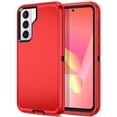 thumbnail image 1 of Compatible with Samsung Galaxy S21 Plus/S30 Plus Case,3-Layer Military Grade Drop Protection Anti-Slip Bumper Rugged Shockproof Dustproof Protection 6.7 inch Phone Case,Red Black, 1 of 4