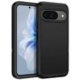 thumbnail image 1 of Compatible with Google Pixel 9/Google Pixel 9 Pro Case,3-Layer Military Grade Drop Protection Anti-Slip Bumper Rugged Shockproof Dustproof Protection Phone Case,Black, 1 of 5