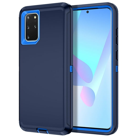 Compatible with Samsung Galaxy S20 Plus Case,3-Layer Military Grade Drop Protection Anti-Slip Bumper Rugged Shockproof Dustproof Protection 6.7 inch Phone Case,Navy Blue