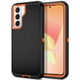 thumbnail image 1 of Compatible with Samsung Galaxy S21 /S30 Case,3-Layer Military Grade Drop Protection Anti-Slip Bumper Rugged Shockproof Dustproof Protection 6.2 inch Phone Case,Black Orange, 1 of 5