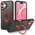thumbnail image 1 of I-HONVA Magnetic Ring Stand Compatible with iPhone 16 Plus Case,Military Drop Protection,Compatible with MagSafe Phone Case,Red, 1 of 1