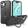 thumbnail image 1 of I-HONVA Magnetic Ring Stand Compatible with iPhone 16 Plus Case,Military Drop Protection,Compatible with MagSafe Phone Case,Green, 1 of 8