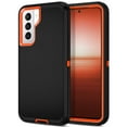 thumbnail image 1 of I-HONVA For Samsung Galaxy S21 Case,3-Layer Military Grade Drop Protection Anti-Slip Rugged Shockproof Dustproof Protection 6.2 inch Phone Case,Black Orange, 1 of 7
