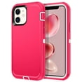 thumbnail image 1 of I-HONVA For iPhone 11 Case,3-Layer Military Grade Drop Protection Anti-Slip Bumper Rugged Shockproof Dustproof Protection 6.1 inch Phone Case,Pink White, 1 of 1