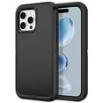 thumbnail image 1 of I-HONVA For iPhone 15 Pro Case,3-Layer Military Grade Drop Protection Anti-Slip Bumper Rugged Shockproof Dustproof Protection 6.1 inch Phone Case,Full Black, 1 of 1