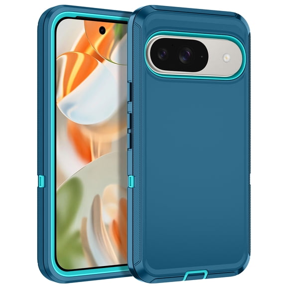 I-HONVA for Google Pixel 10 /10 Pro Shockproof Case (6.3", 2025 Release), Heavy Duty Drop Protection Protective Anti Scratch Hard Shell Case for Women Men,Green