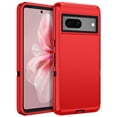 thumbnail image 1 of I-HONVA For Google Pixel 7A Case,3-Layer Military Grade Drop Protection Anti-Slip Rugged Shockproof Dustproof Protection 6.2 inch Phone Case,Red Black, 1 of 7