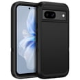 thumbnail image 1 of I-HONVA For Google Pixel 8A Case,3-Layer Military Grade Drop Protection Anti-Slip Bumper Rugged Shockproof Dustproof Protection 6.1 inch Phone Case,Full Black, 1 of 7