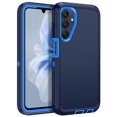thumbnail image 1 of I-HONVA For Samsung Galaxy A25 Case,3-Layer Military Grade Drop Protection Anti-Slip Bumper Rugged Shockproof Dustproof Protection 6.5 inch Phone Case,Deep Blue, 1 of 1