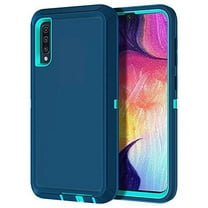 I-HONVA For Samsung Galaxy A50/A50S Case,3-Layer Military Grade Drop Protection Anti-Slip Bumper Rugged Shockproof Dustproof Protection 6.4 inch Phone Case,Teal