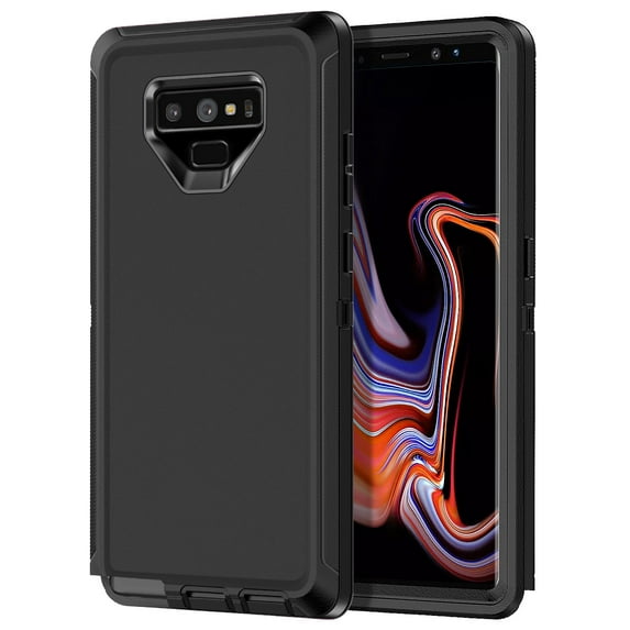 I-HONVA For Samsung Galaxy Note 9 Case,3-Layer Military Grade Drop Protection Anti-Slip Bumper Rugged Shockproof Dustproof Protection 6.4 inch Phone Case,Black