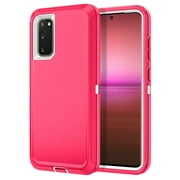 I-HONVA For Samsung Galaxy S20 Case,3-Layer Military Grade Drop Protection Anti-Slip Rugged Shockproof Dustproof Protection 6.2 inch Phone Case,Pink White