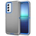 thumbnail image 1 of I-HONVA For Samsung Galaxy S21 FE Case,3-Layer Military Grade Drop Protection Anti-Slip Bumper Rugged Shockproof Dustproof Protection 6.4 inch Phone Case,Gray Blue, 1 of 7