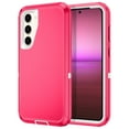 thumbnail image 1 of I-HONVA For Samsung Galaxy S23 FE Case,3-Layer Military Grade Drop Protection Anti-Slip Bumper Rugged Shockproof Dustproof Protection 6.4 inch Phone Case,Pink White, 1 of 7
