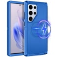 thumbnail image 1 of I-HONVA For Samsung Galaxy S24 Ultra Case Compatible with MagSafe,3-Layer Military Grade Drop Protection Anti-Slip Rugged Shockproof Dustproof Protection 6.8 inch Phone Case,Navy Blue, 1 of 7