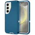 thumbnail image 1 of I-HONVA For Samsung Galaxy S25/S24 Case,3-Layer Military Grade Drop Protection Anti-Slip Rugged Shockproof Dustproof Protection 6.2 inch Phone Case,Turquoise White, 1 of 7